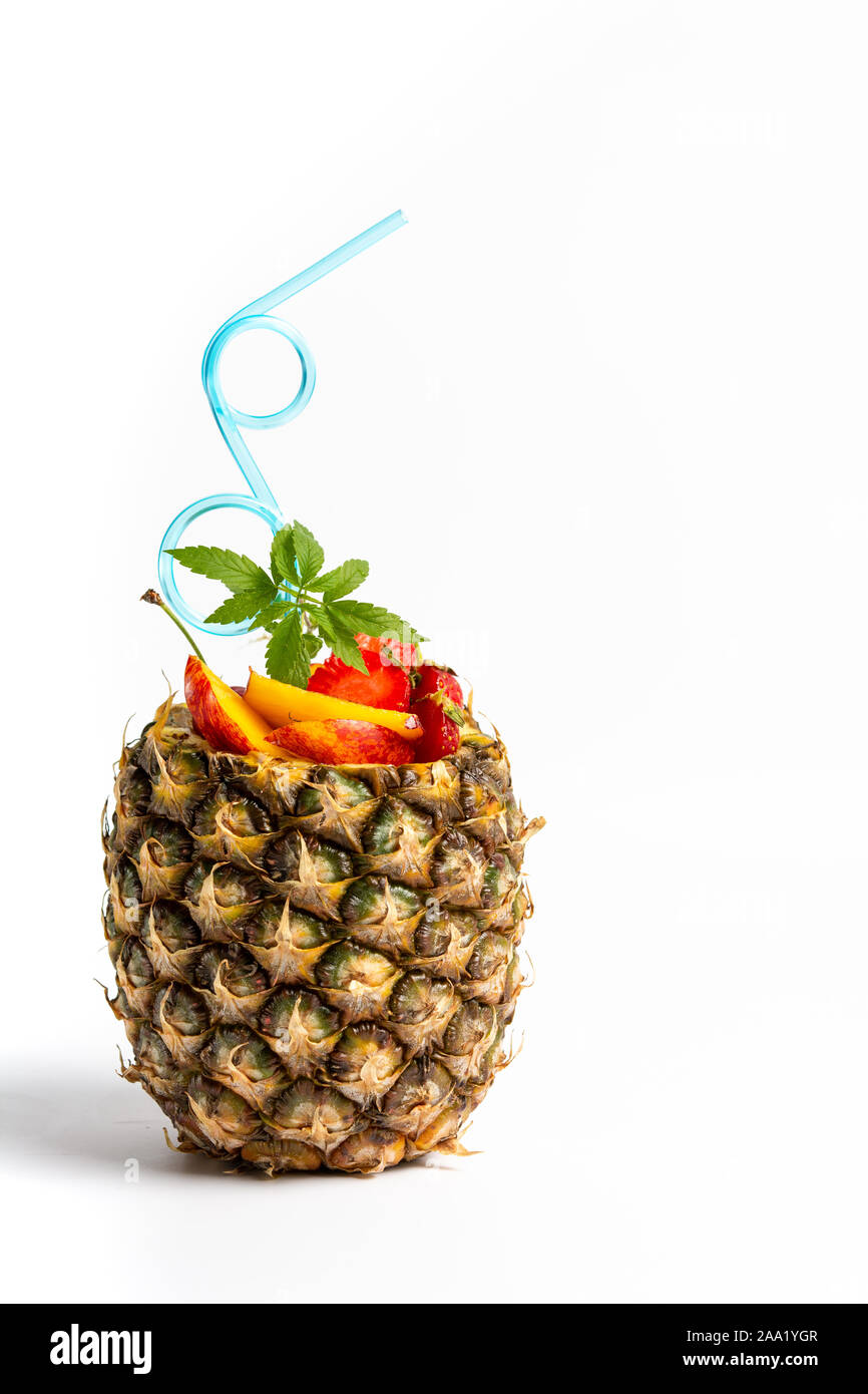 Glass Pineapple Juice Isolated Hi Res Stock Photography And Images Alamy