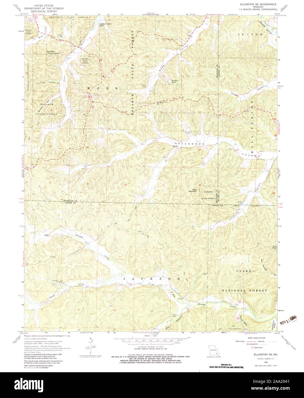 Map of ellington Cut Out Stock Images & Pictures Alamy