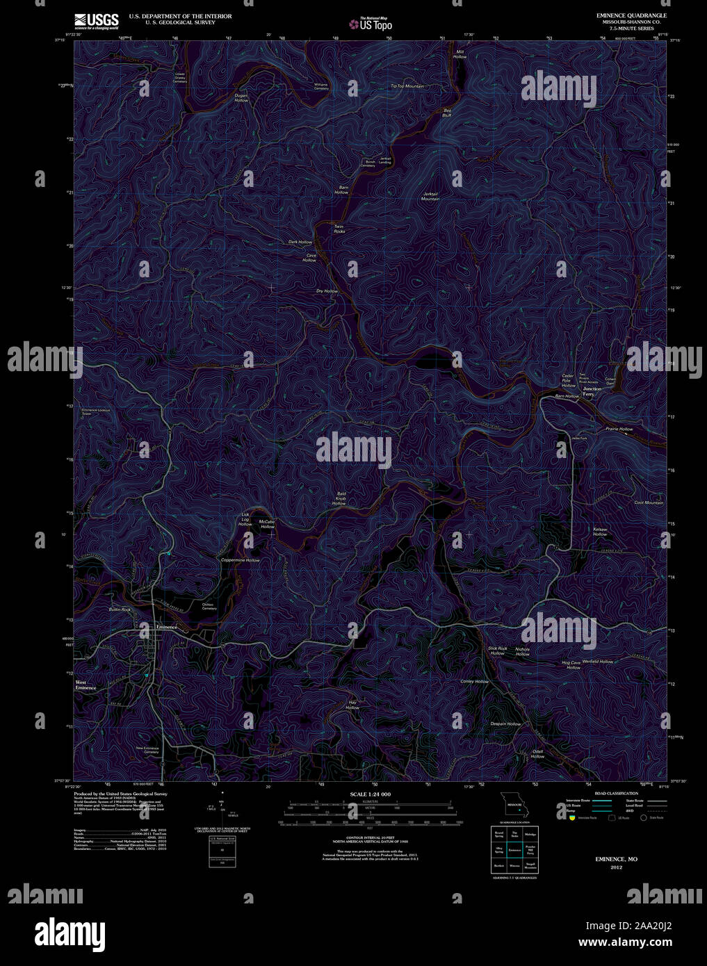 Map of eminence hires stock photography and images Alamy