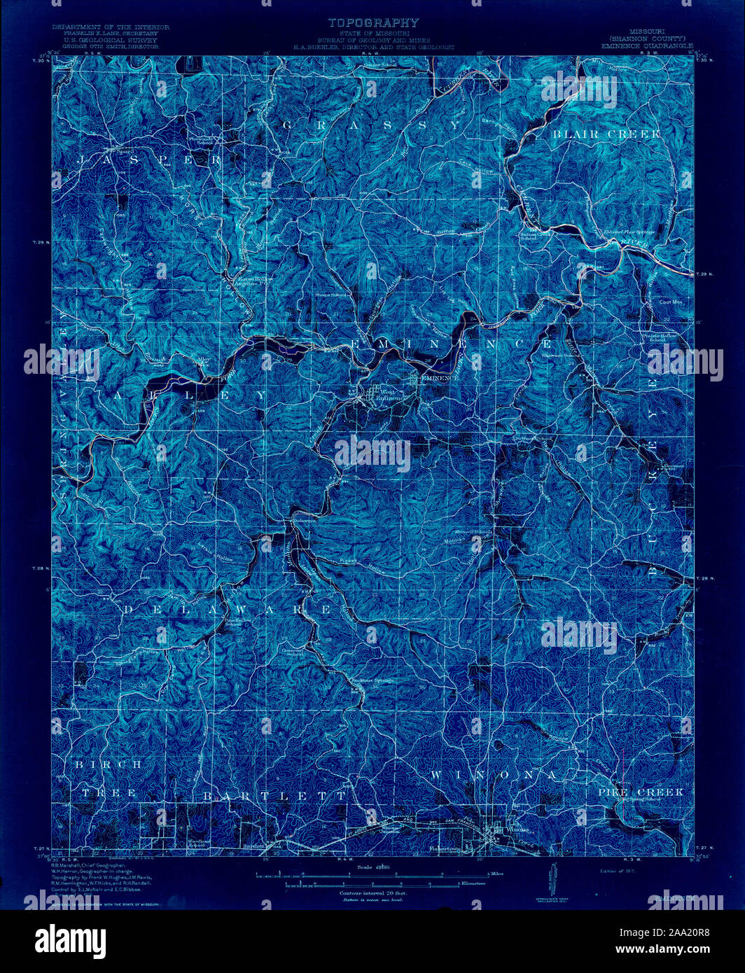 Eminence missouri map hires stock photography and images Alamy