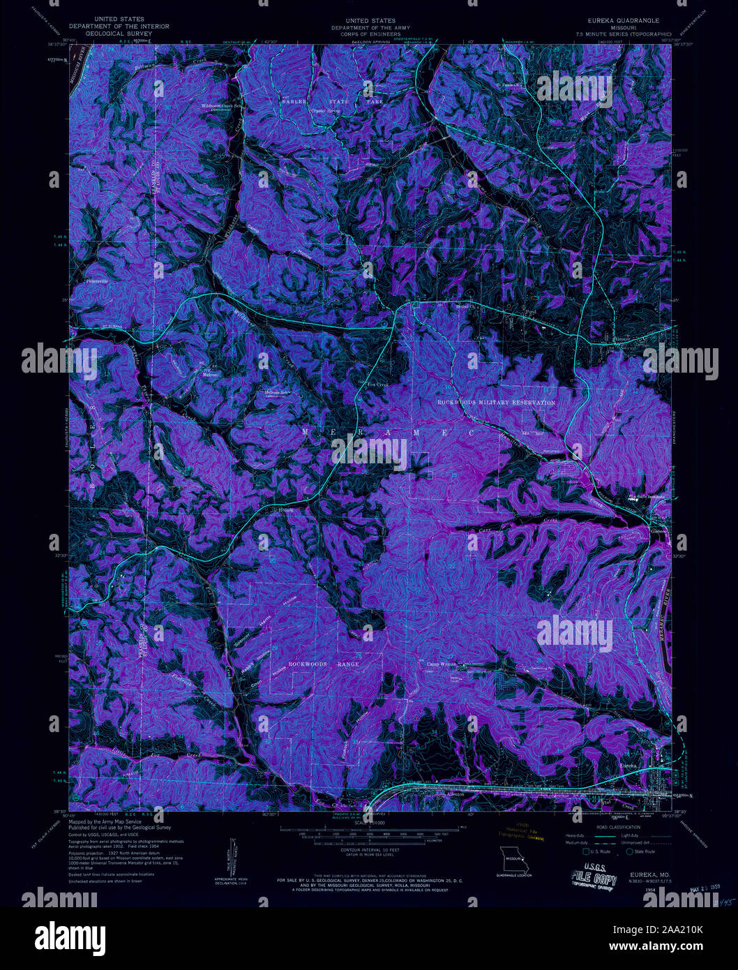 Map of eureka missouri hires stock photography and images Alamy