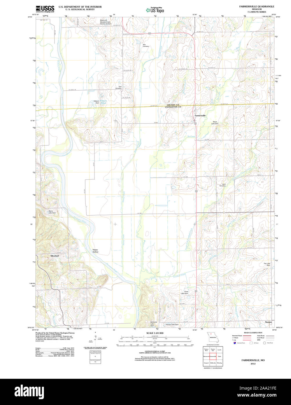 Map of farmersville hires stock photography and images Alamy