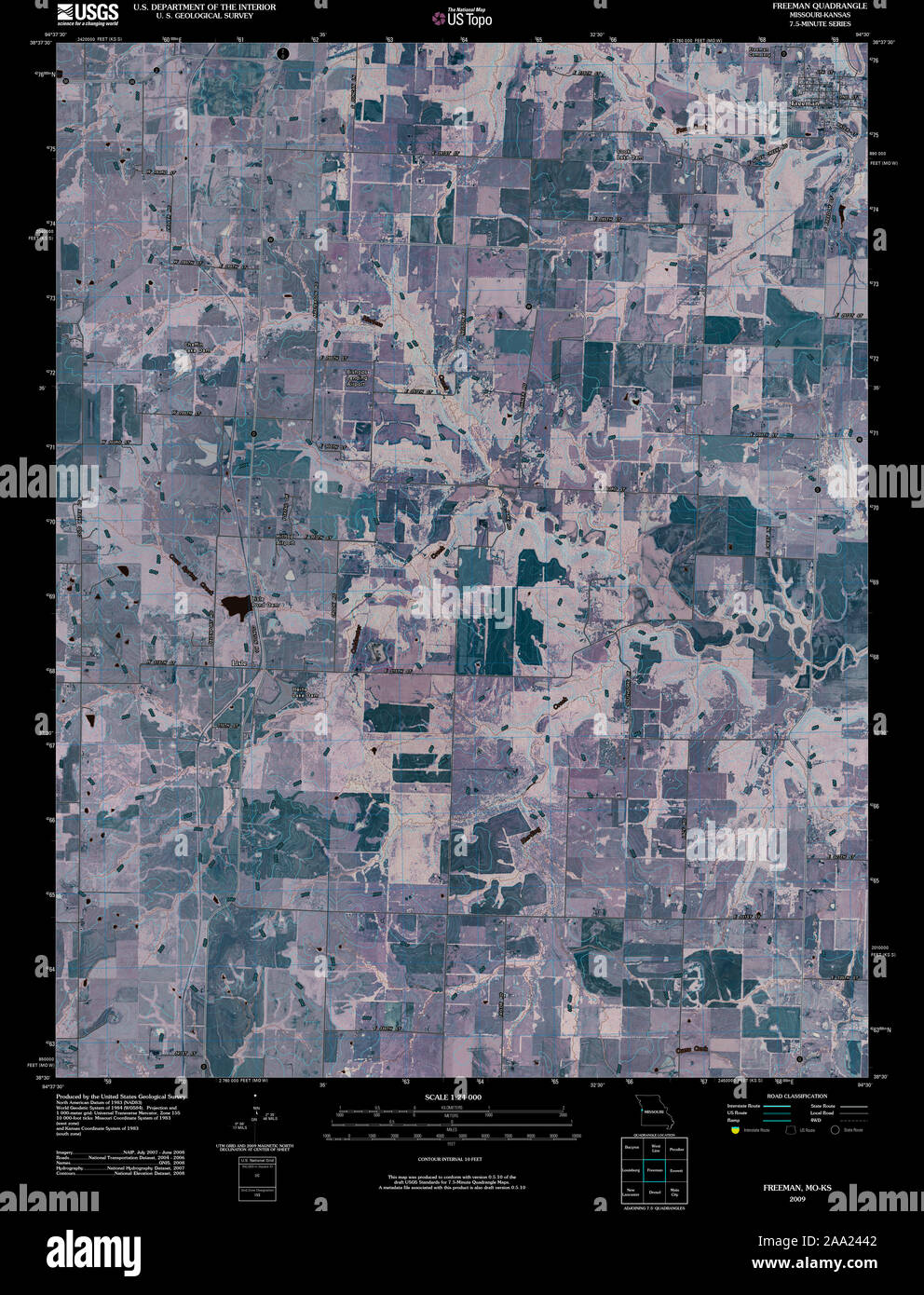 Freeman missouri map hires stock photography and images Alamy