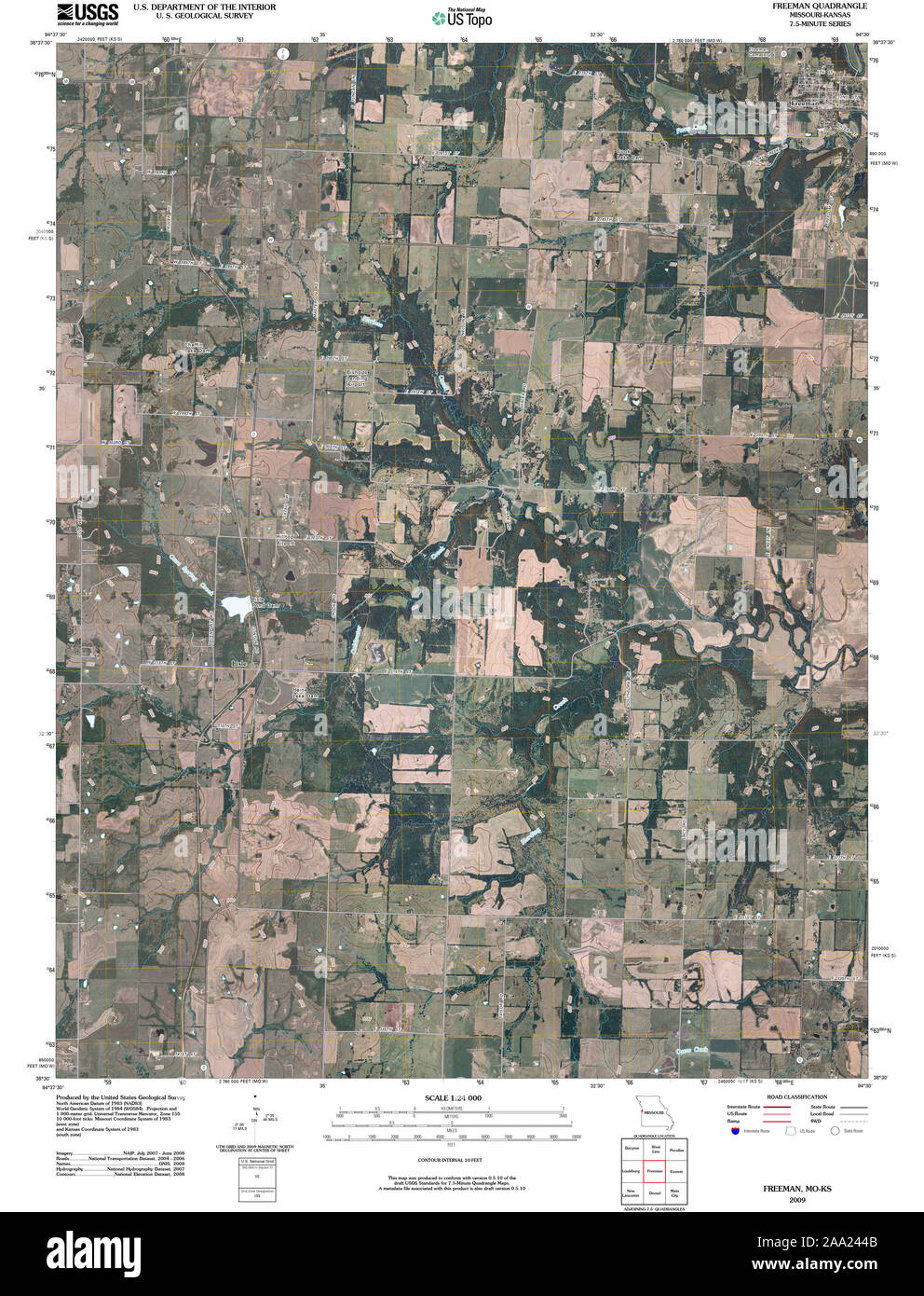 Map of freeman missouri hires stock photography and images Alamy