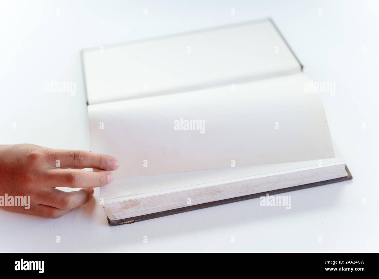 The first page of the book is thick Stock Photo - Alamy