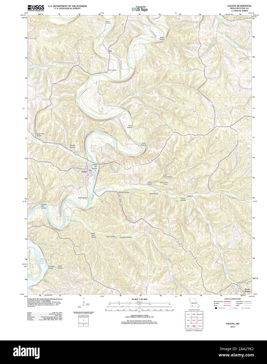 Galena missouri map Cut Out Stock Images & Pictures Alamy