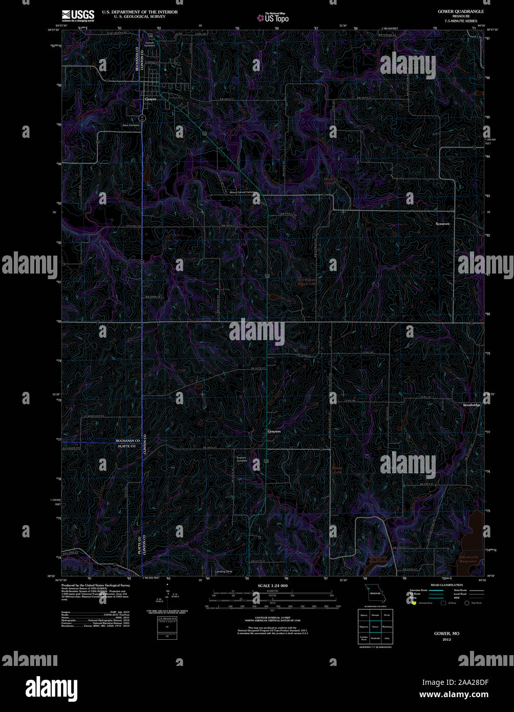 Map of gower hires stock photography and images Alamy