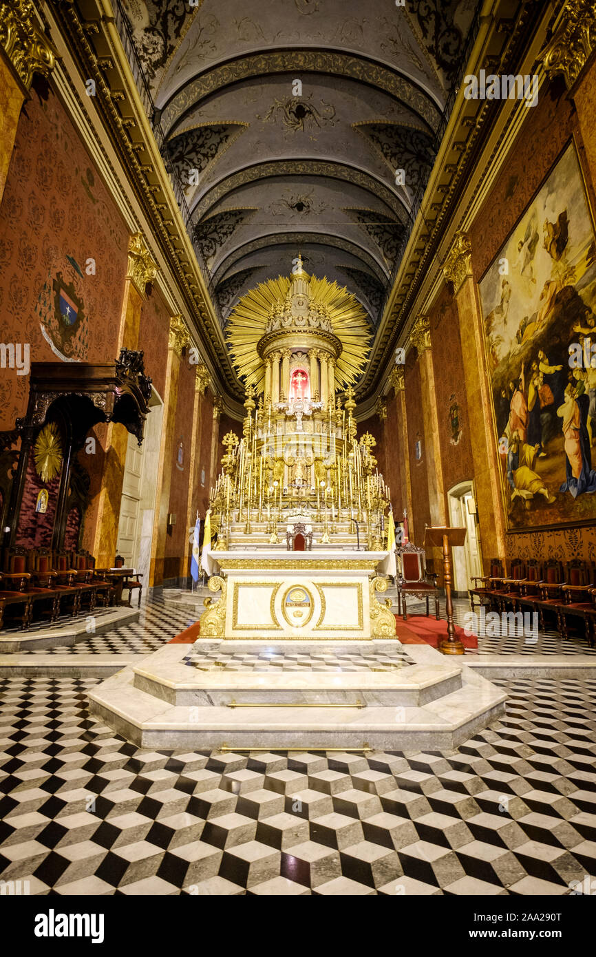 Main altar at the Salta Cathedral, Salta, Argentina Stock Photo