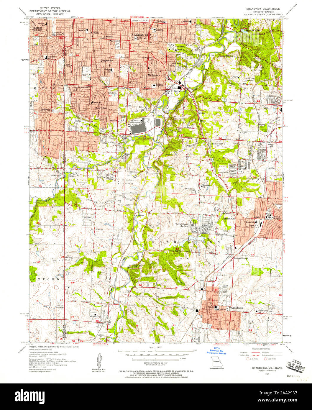 Map of grandview missouri Cut Out Stock Images & Pictures Alamy
