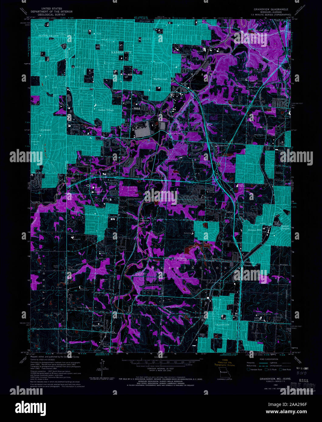 Grandview missouri map hires stock photography and images Alamy
