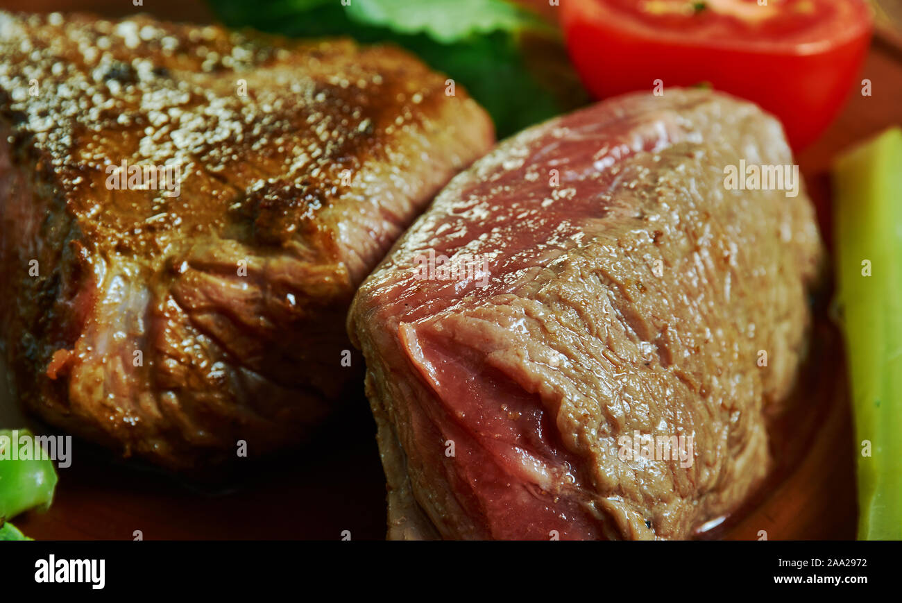 Pittsburgh rare steak Pittsburgh style of the American midwest and