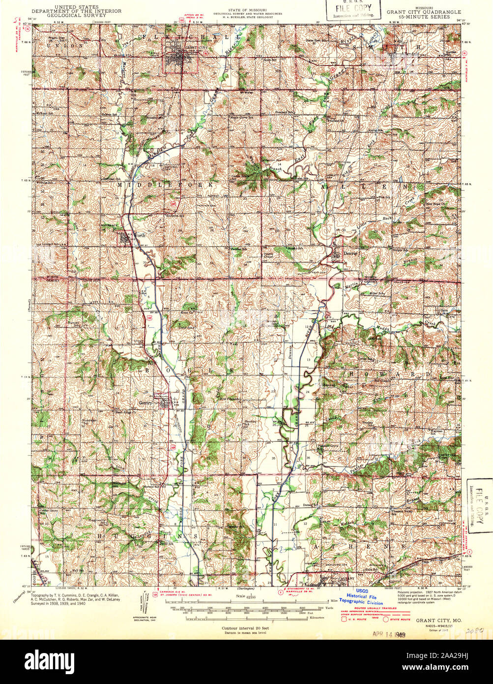 Grant city missouri map hires stock photography and images Alamy