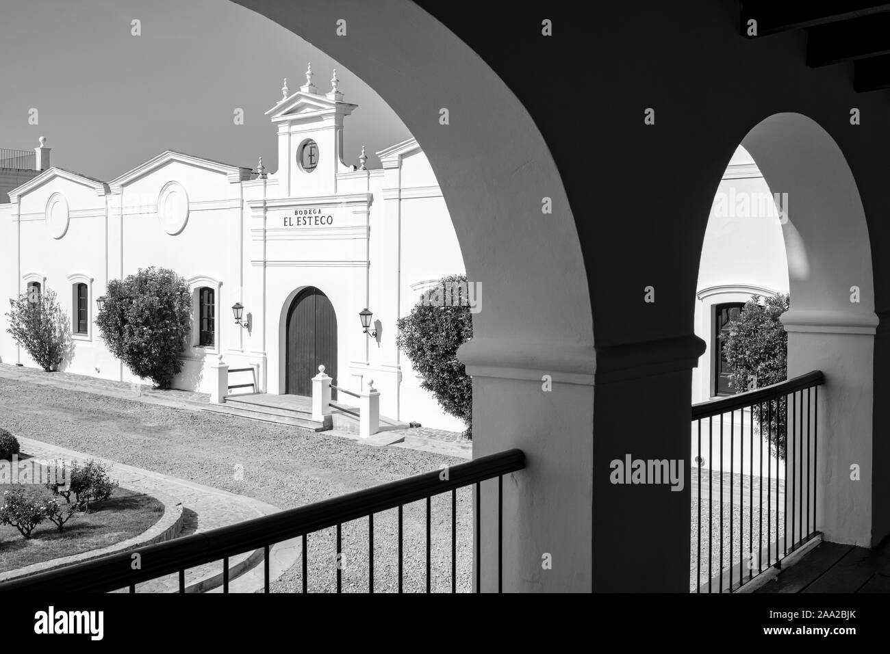 Bodega El Esteco (Winery Estate) main building in Cafayate, Argentina Stock Photo