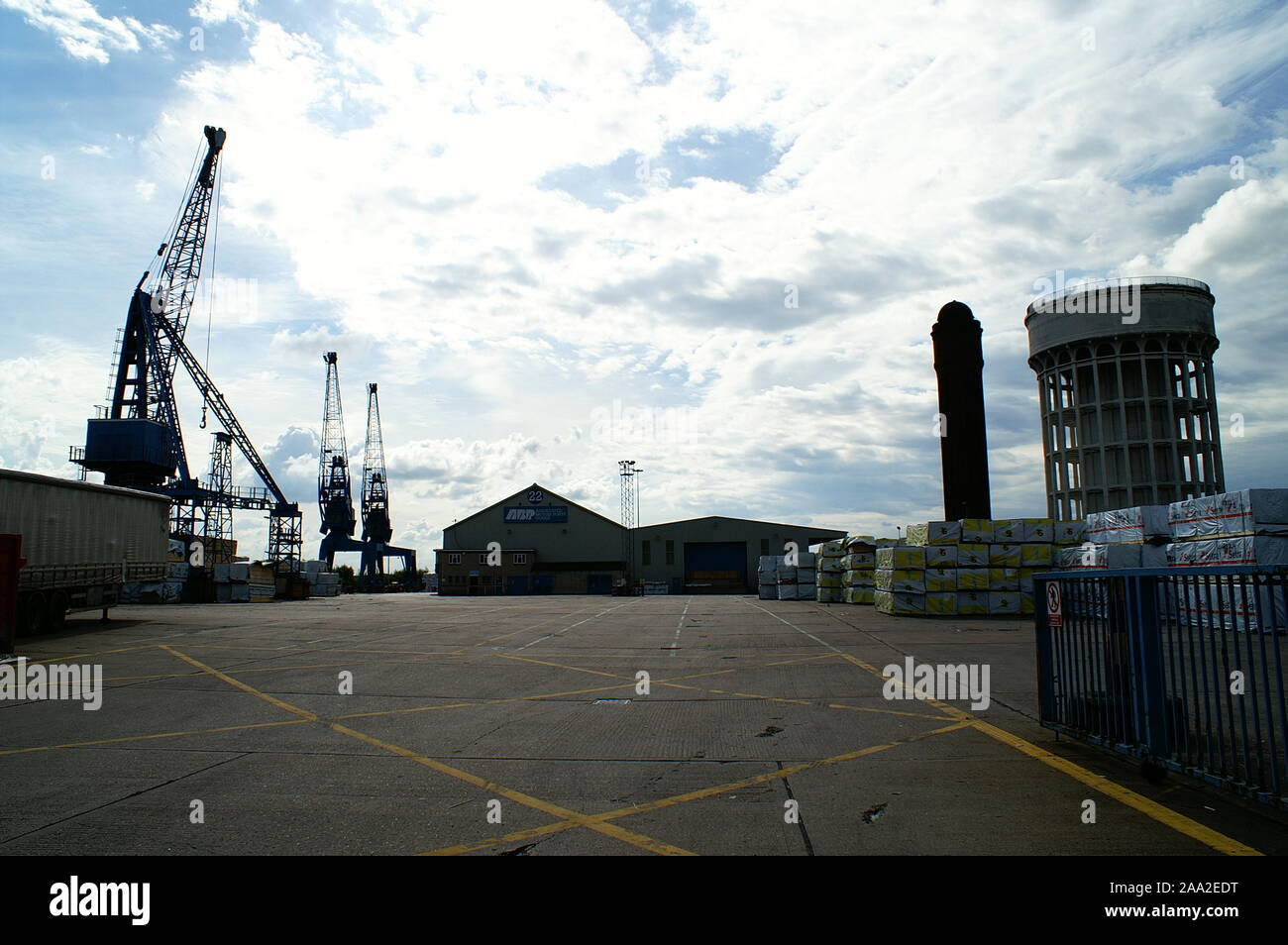 Goole docks Stock Photo