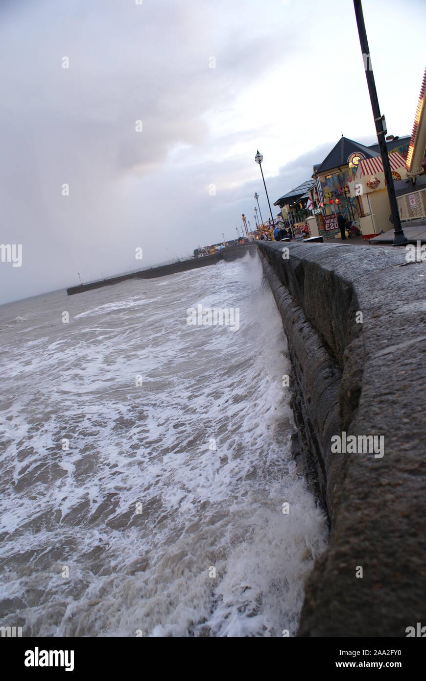 Rough seas, Bridlington, Yorkshire coast Stock Photo