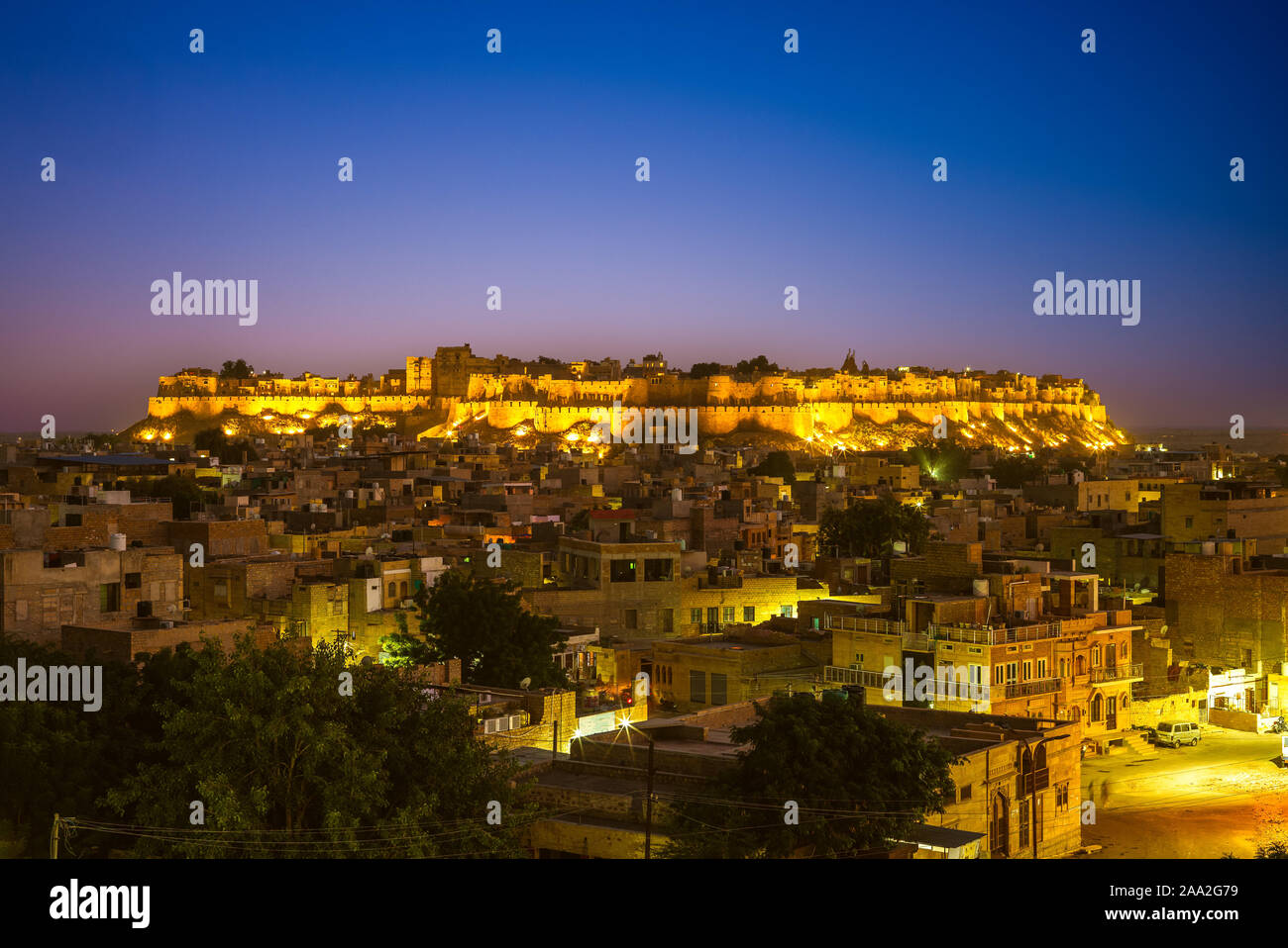 Jaisalmer Fort In Night Hi res Stock Photography And Images Alamy