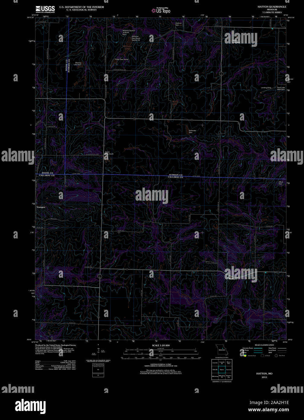 Map of hatton hires stock photography and images Alamy