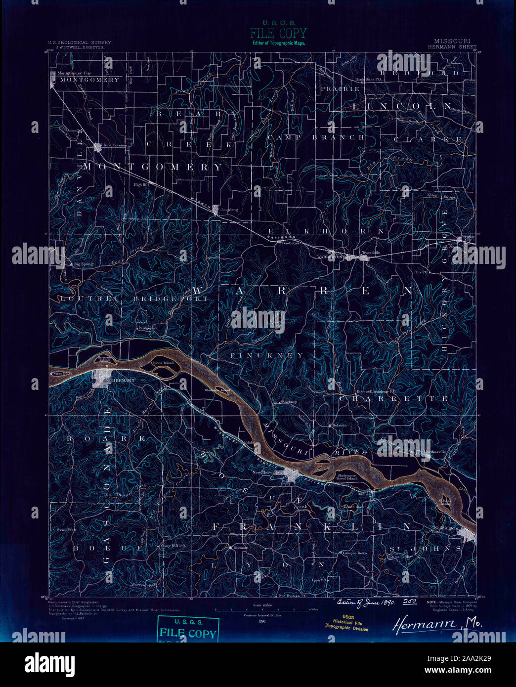 Map of hermann missouri hires stock photography and images Alamy