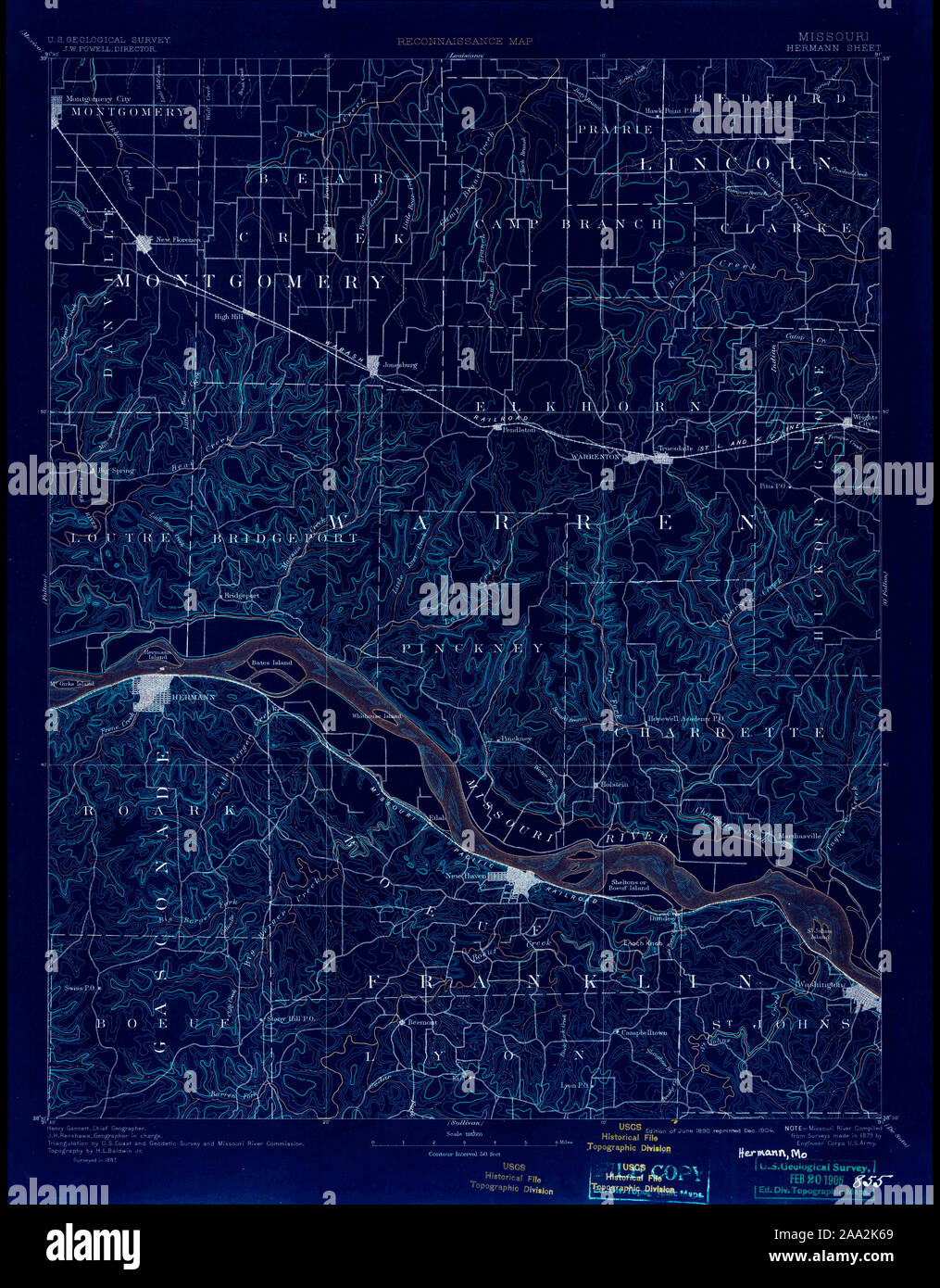 Map of hermann missouri hires stock photography and images Alamy