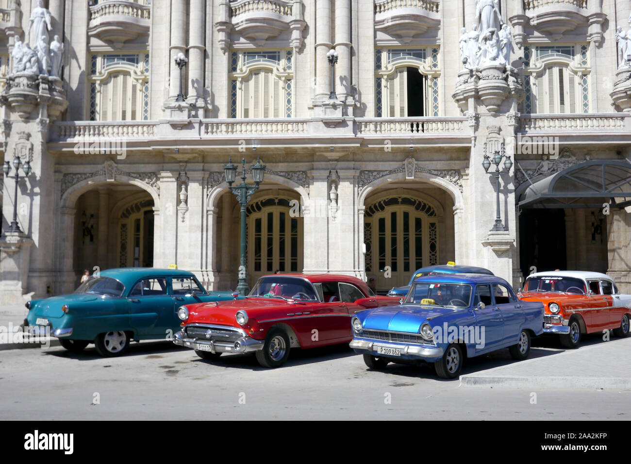 HAVANA, CUBA 20 December 2016 Old American cars are still a common
