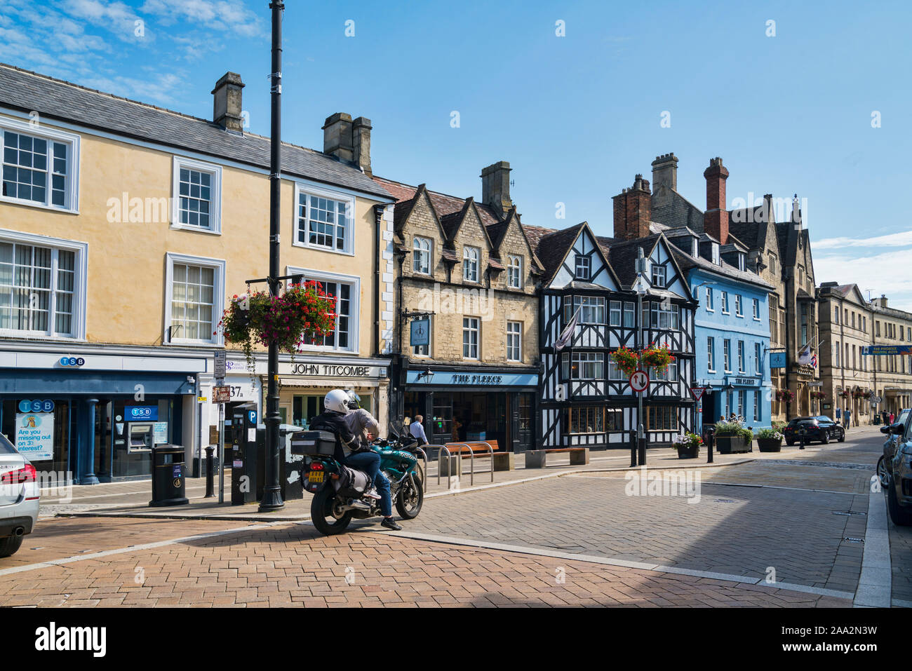 Cirencester; market place, Gloucestershire; UK; England Stock Photo