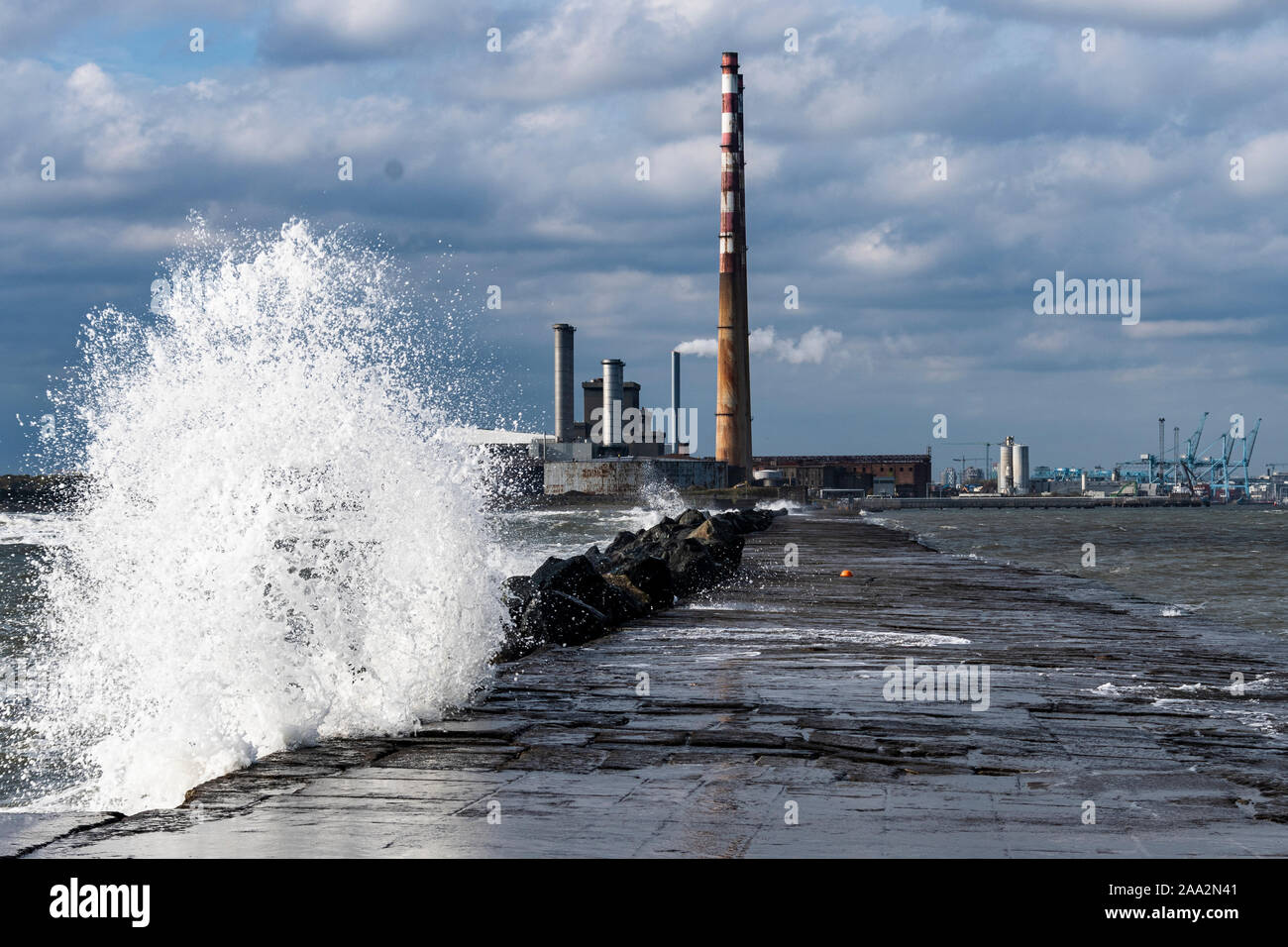 The South Great Wall in Dublin Stock Photo Alamy