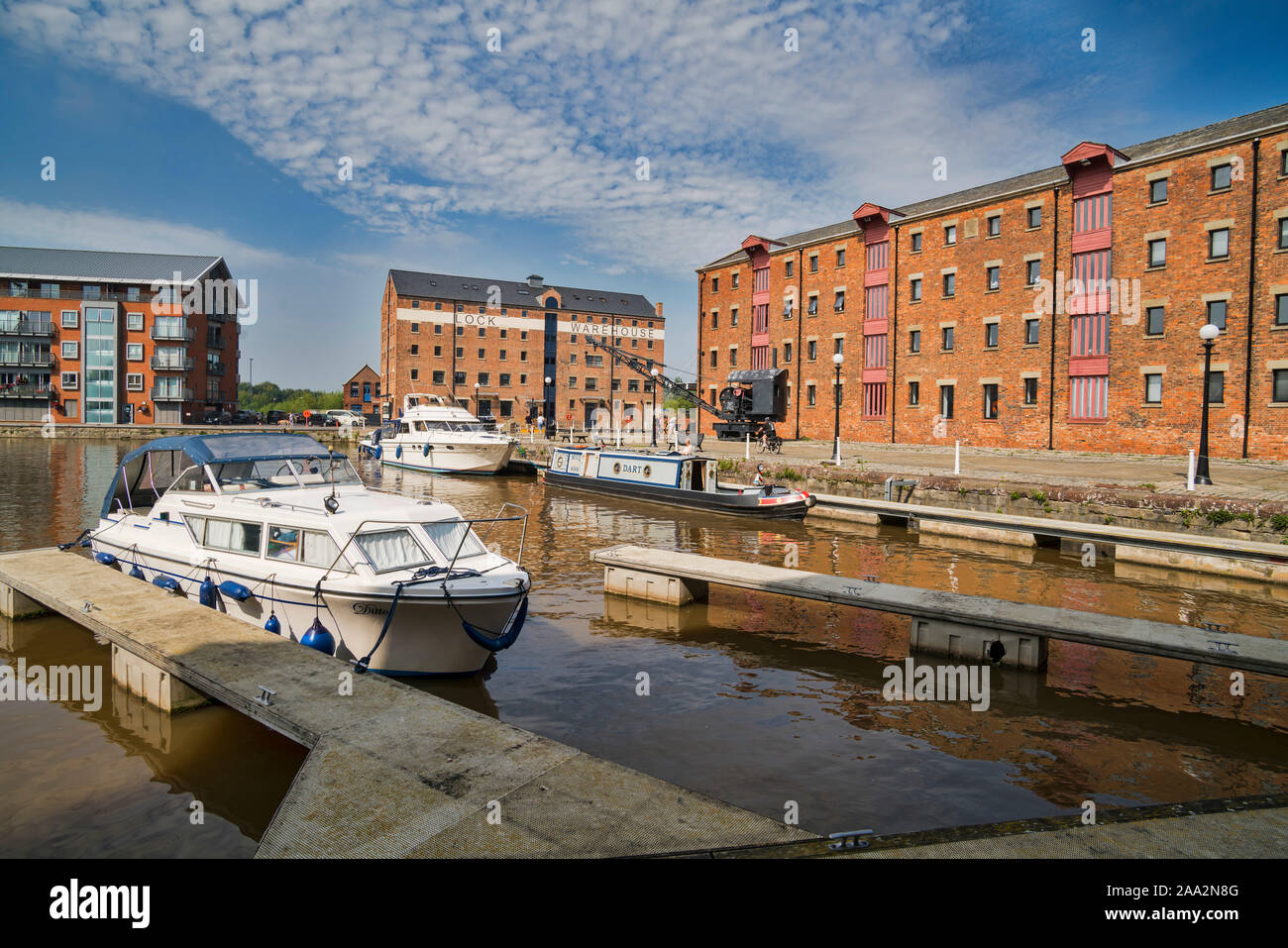 Gloucester Docks, Victoria Dock, restored, Waterfront area, boats