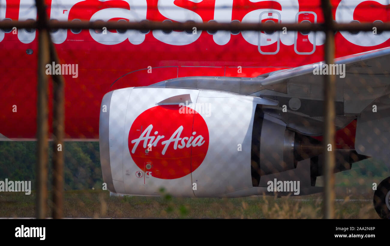 Air Asia Phuket Airport Stock Photo
