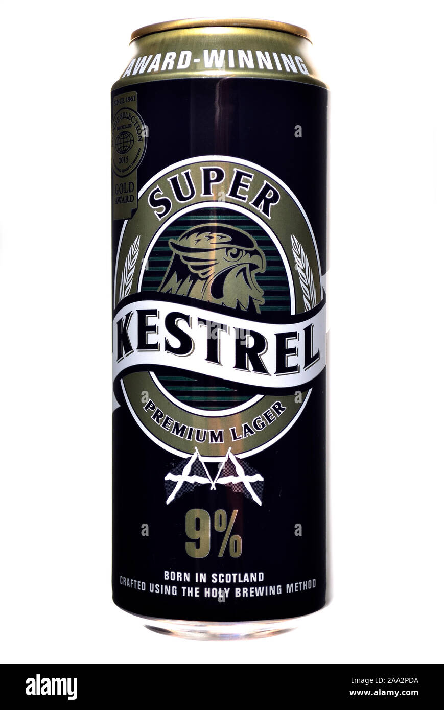 Beer can - Kestrel Scottish lager Stock Photo