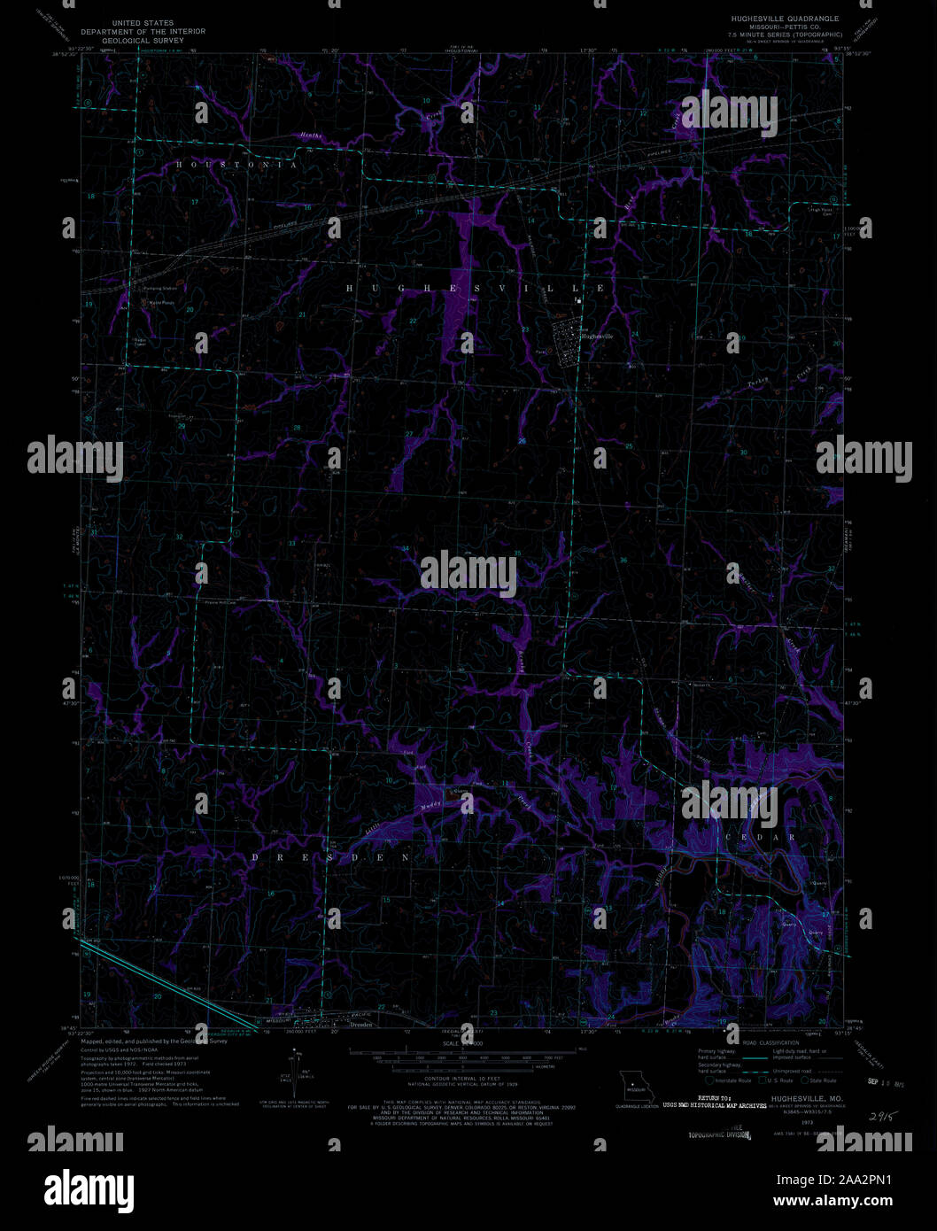 Hughesville map hires stock photography and images Alamy