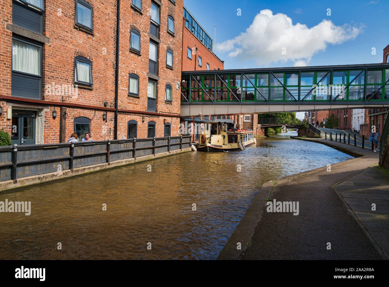 Near Chester city centre, Shropshire Union Canal, Chester, Cheshire,  England, UK Stock Photo