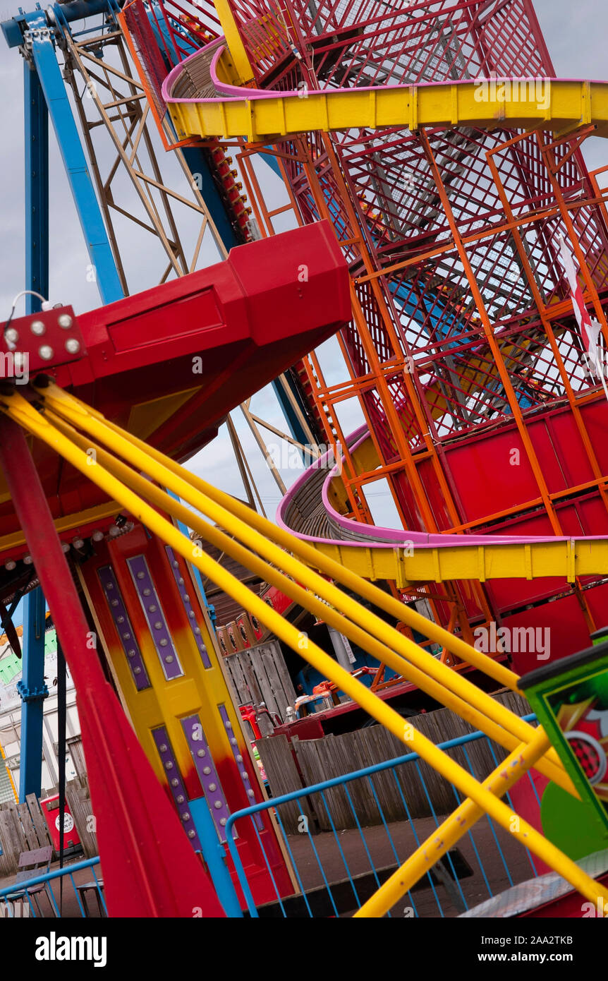 Ocean Beach pleasure park South Shields Stock Photo Alamy