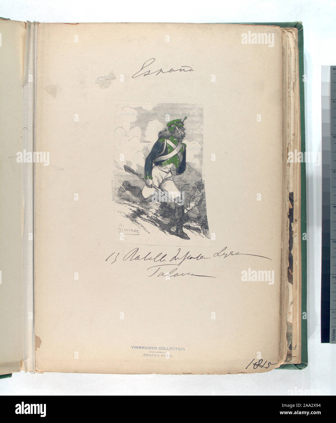 Draper Fund; 13 Batall. Infanteria Ligera. Talover. [?] 1815 Stock Photo