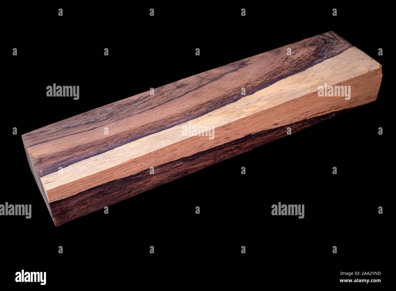 Logs woods of Burma blackwood on black background Stock Photo - Alamy