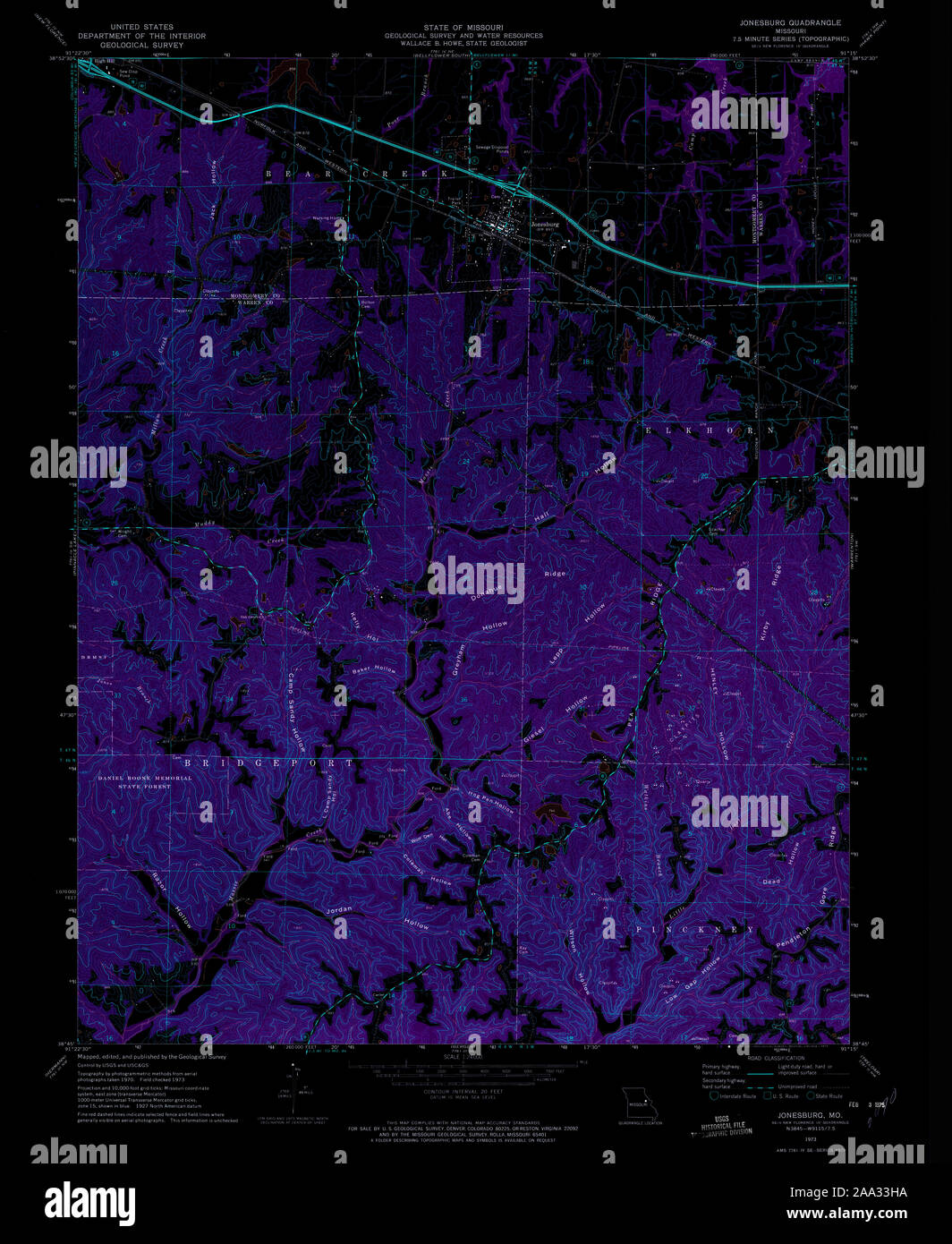Map of jonesburg hires stock photography and images Alamy