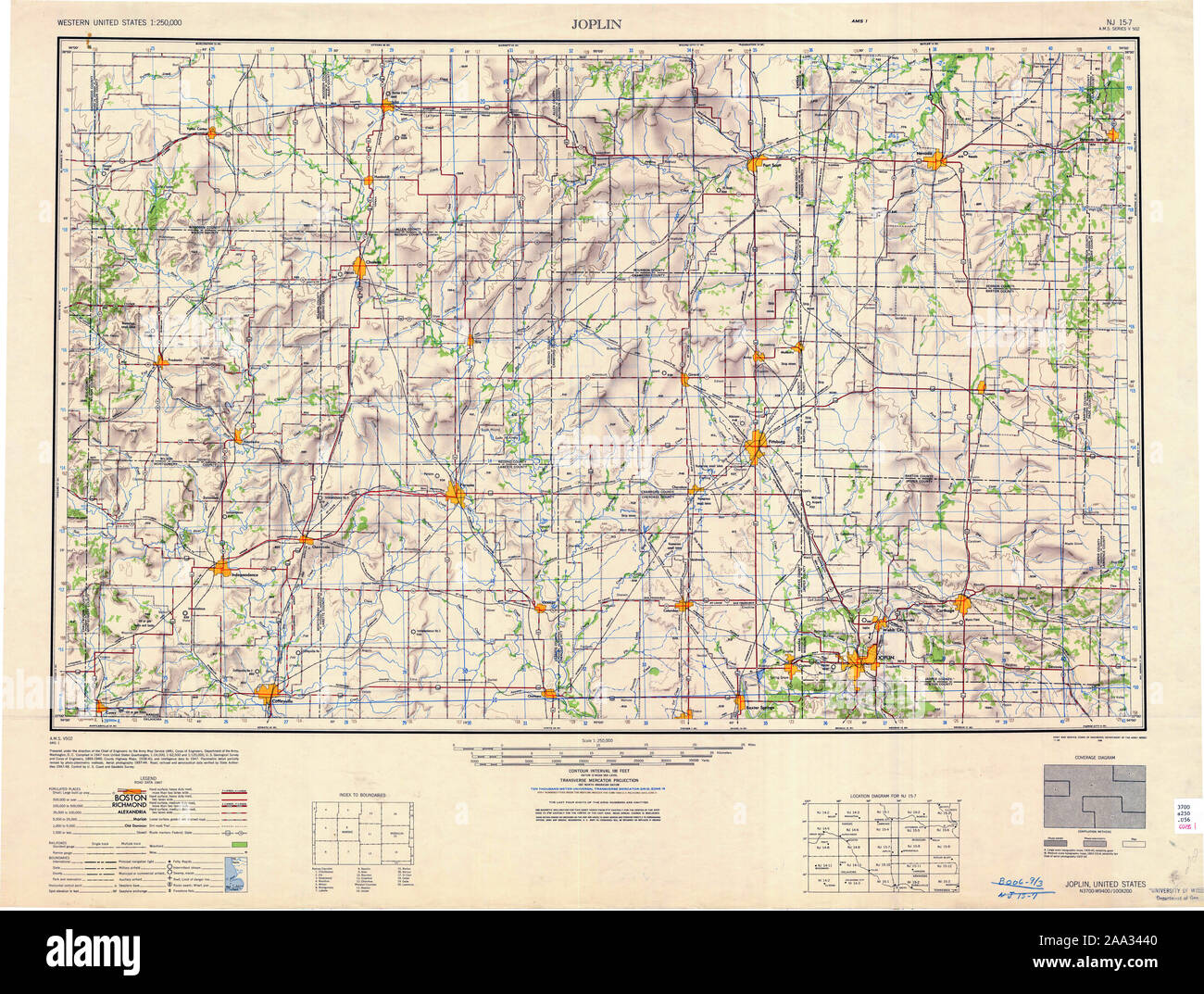 Joplin missouri map hires stock photography and images Alamy
