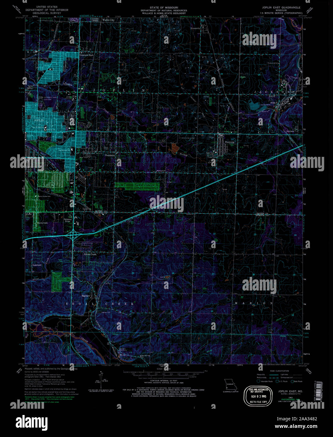 Joplin missouri map hires stock photography and images Alamy