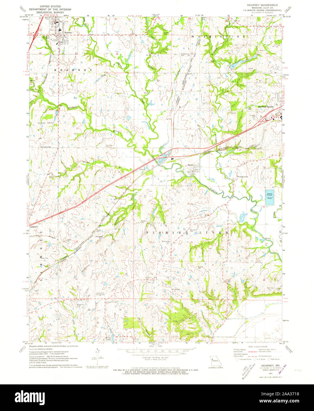Map of kearney missouri hires stock photography and images Alamy