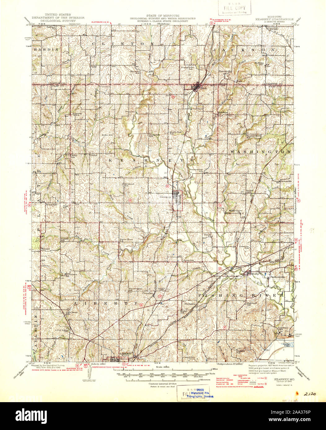 Kearney missouri map hi-res stock photography and images - Alamy