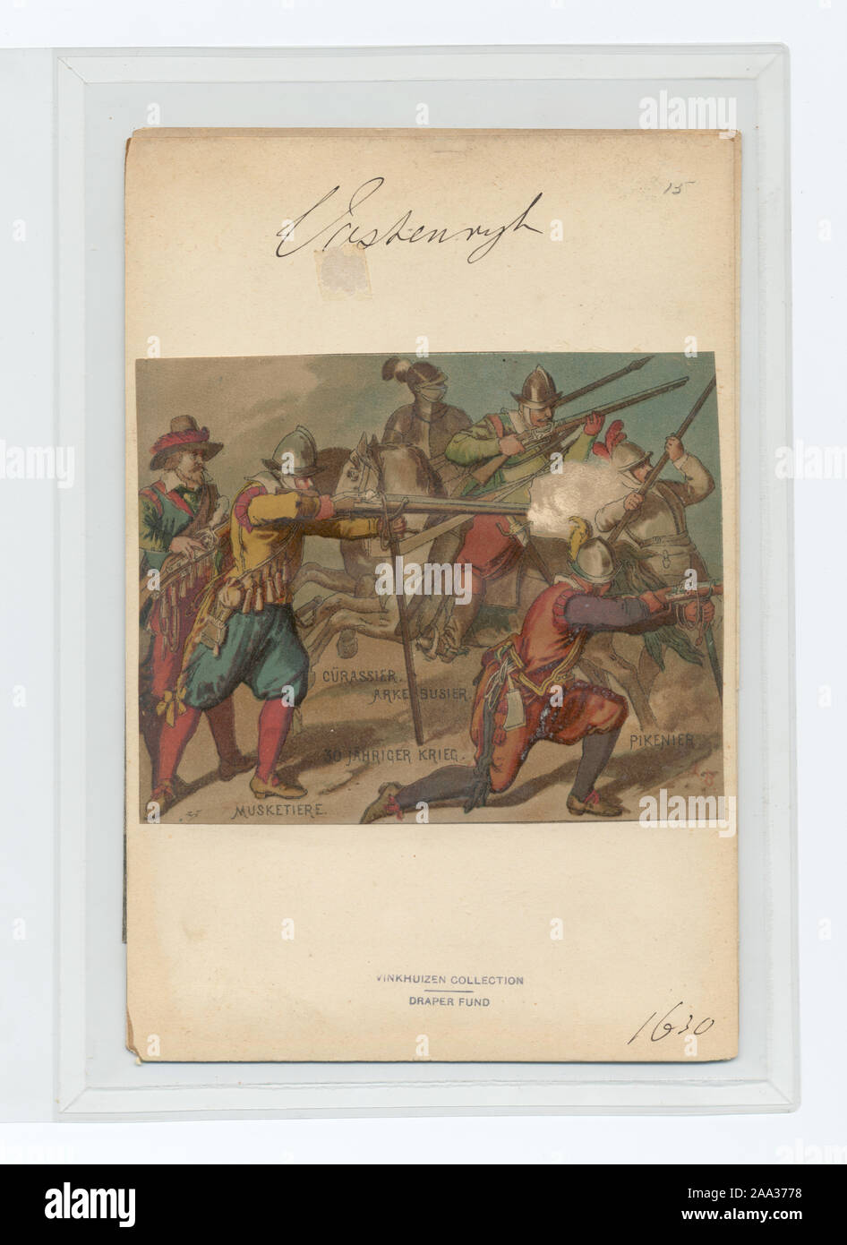 Draper Fund; 30 Jähriger Krieg. Musketiere, Arkebusier, Cürassier, Pikenier. 1630 Stock Photo