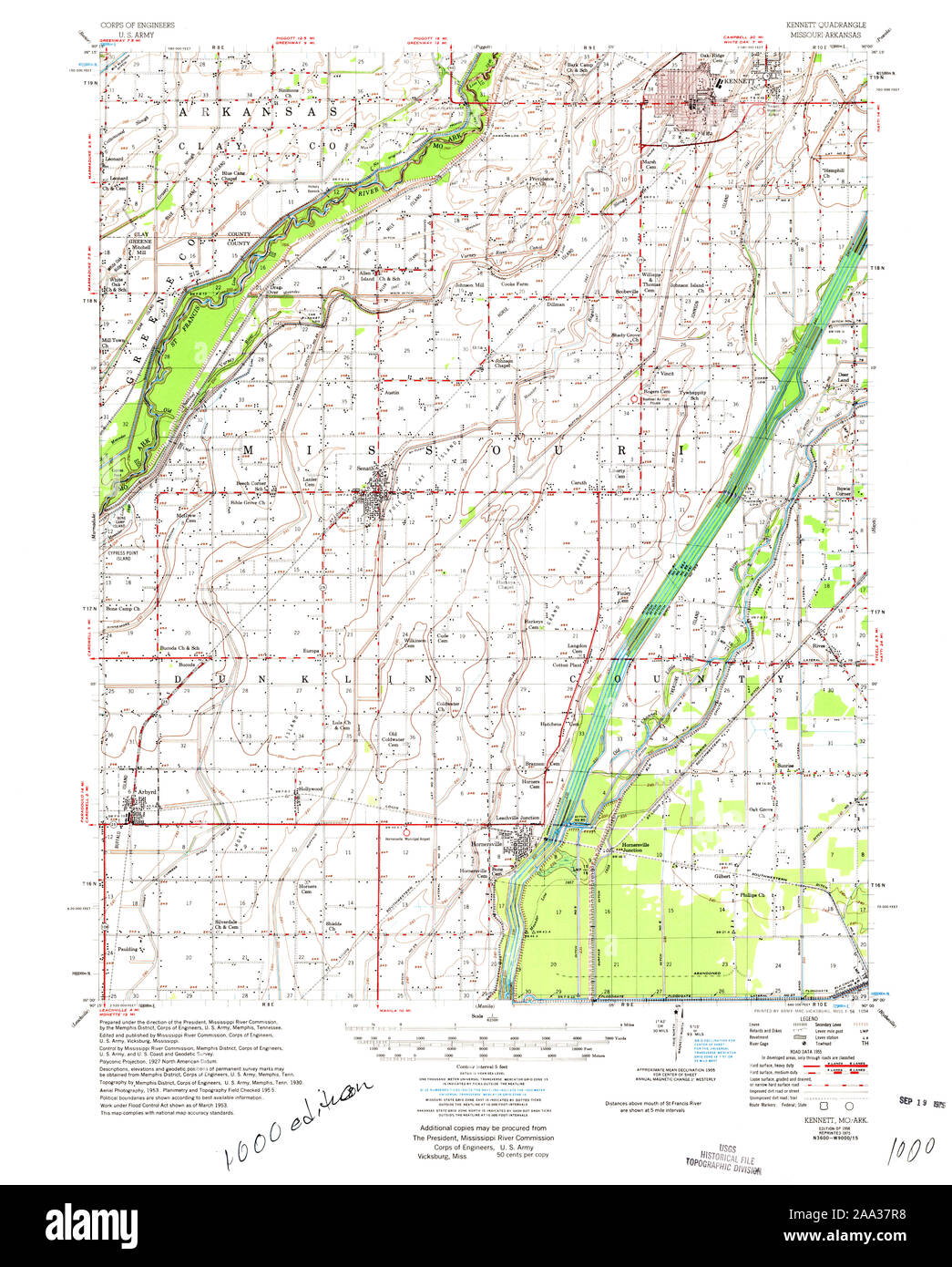 Map of kennett missouri hi-res stock photography and images - Alamy