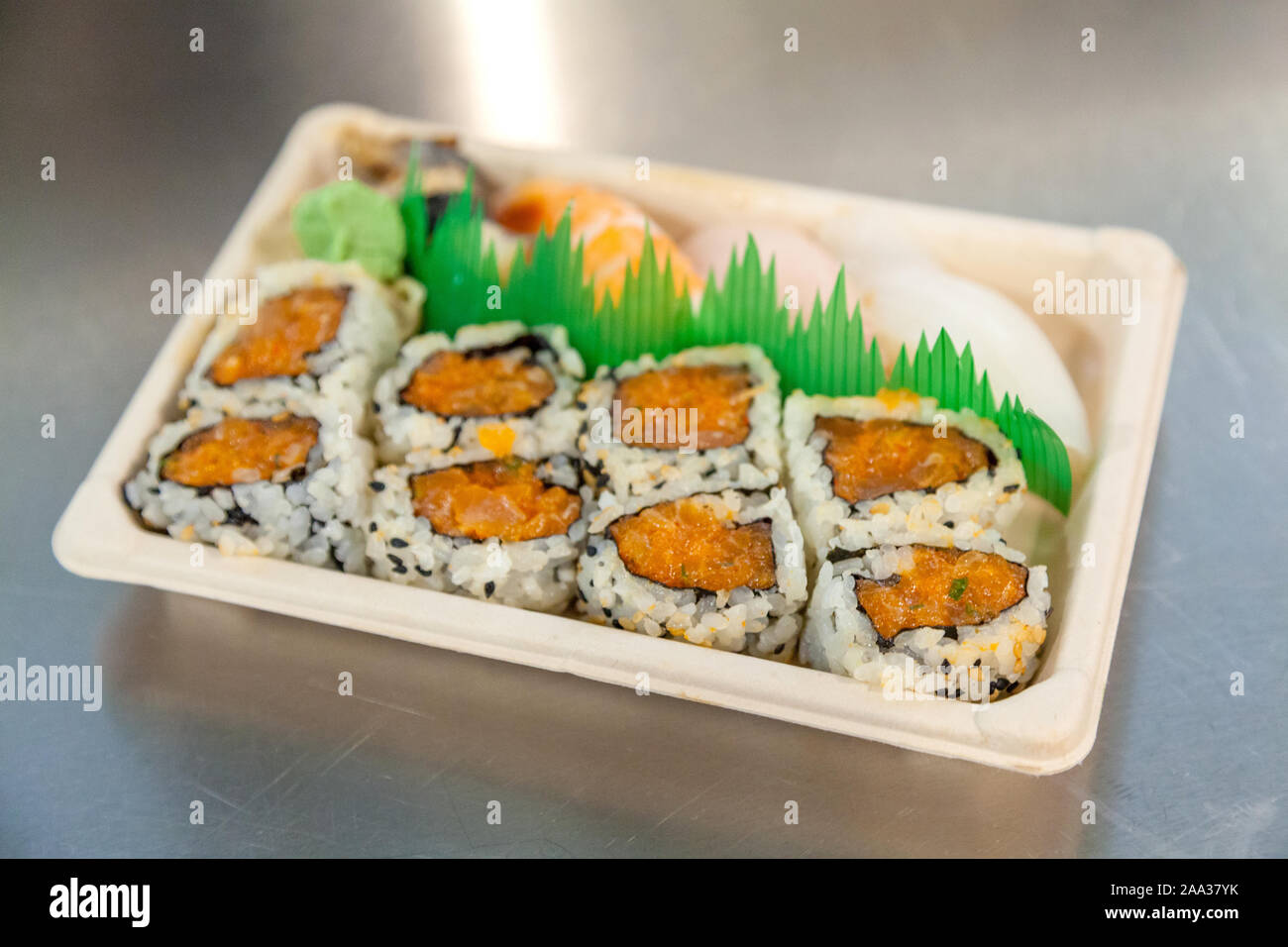 Fresh Sushi At Chelsea Market New York City United States Of