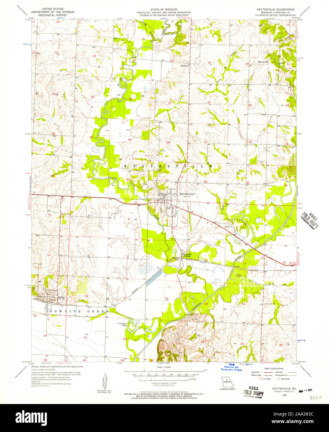 Map of keytesville missouri hires stock photography and images Alamy