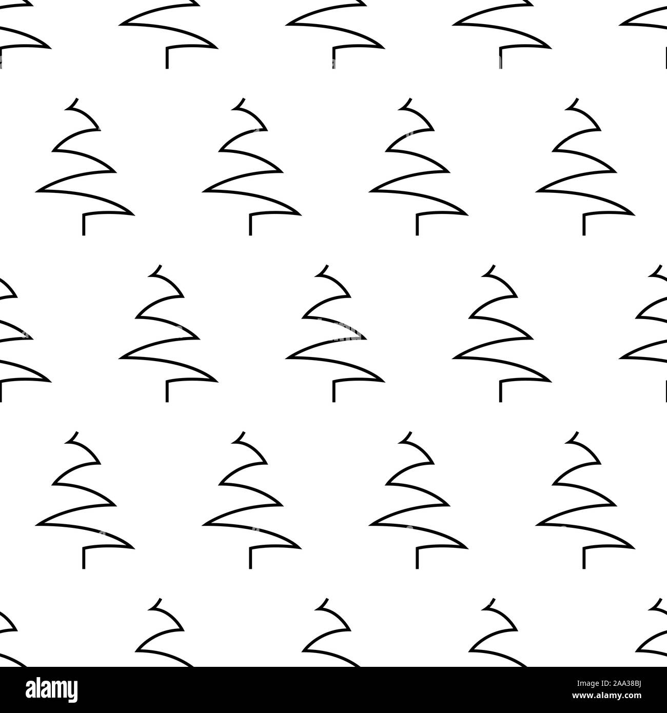 abstract christmas tree pattern over grunge background Stock Vector