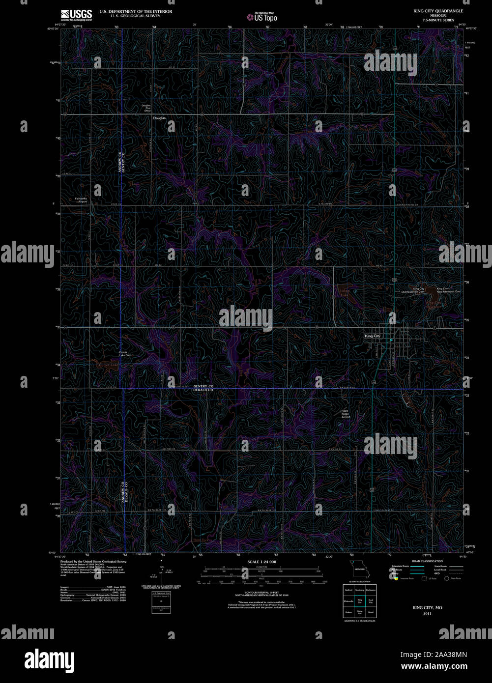 Map of king city missouri hires stock photography and images Alamy