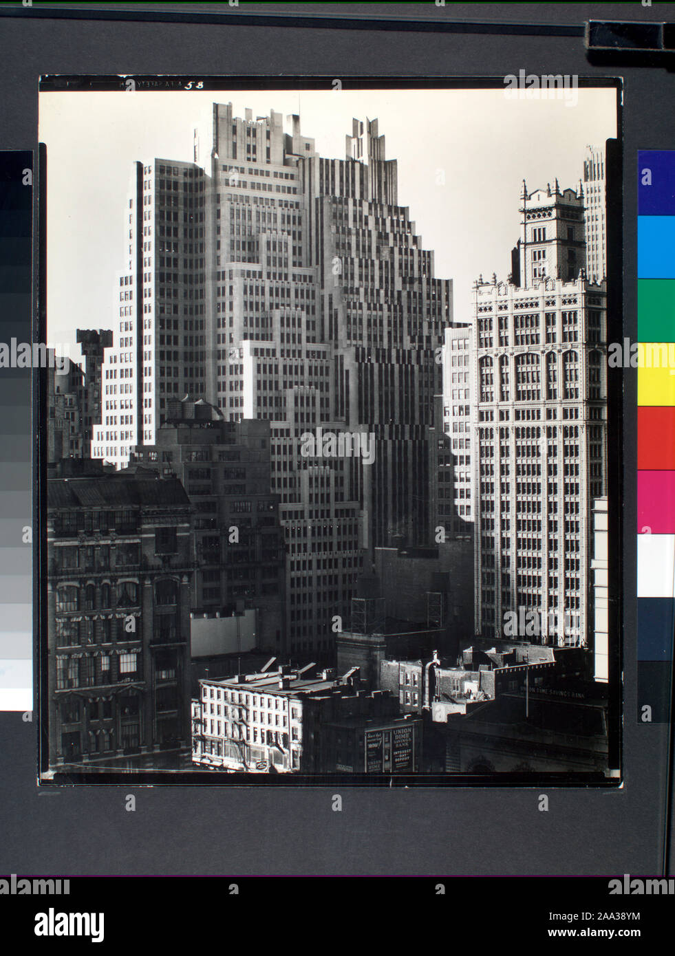 Code I A 3 Bryant Park Studios At Left And Union Dime Bank Right In Foreground Large Office Buildings In Garment District Beyond Citation Reference Cny 58 40th Street Between Sixth And Seventh Avenue Looking
