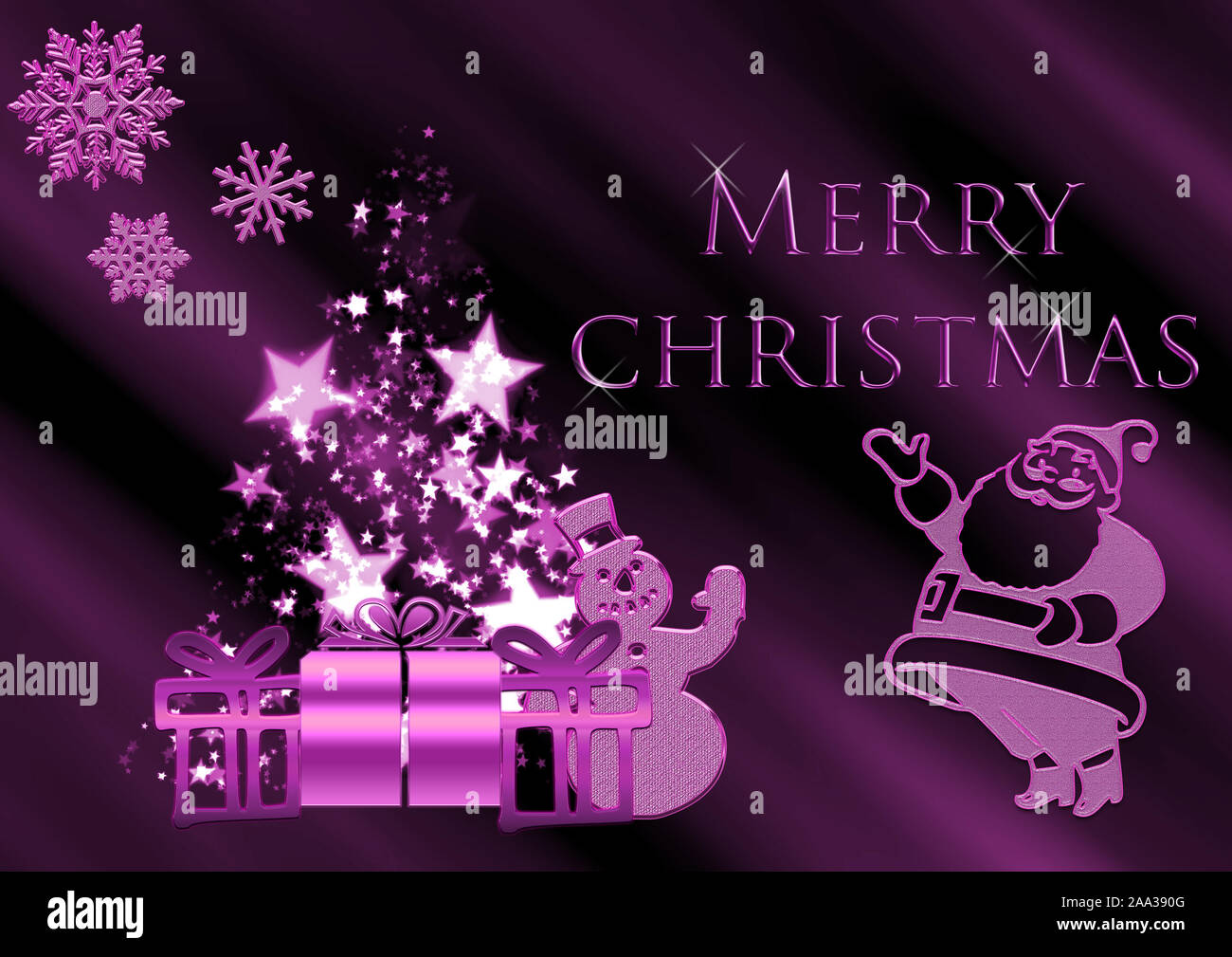 Merry christmas card background. Beautiful congratulation card Stock Photo