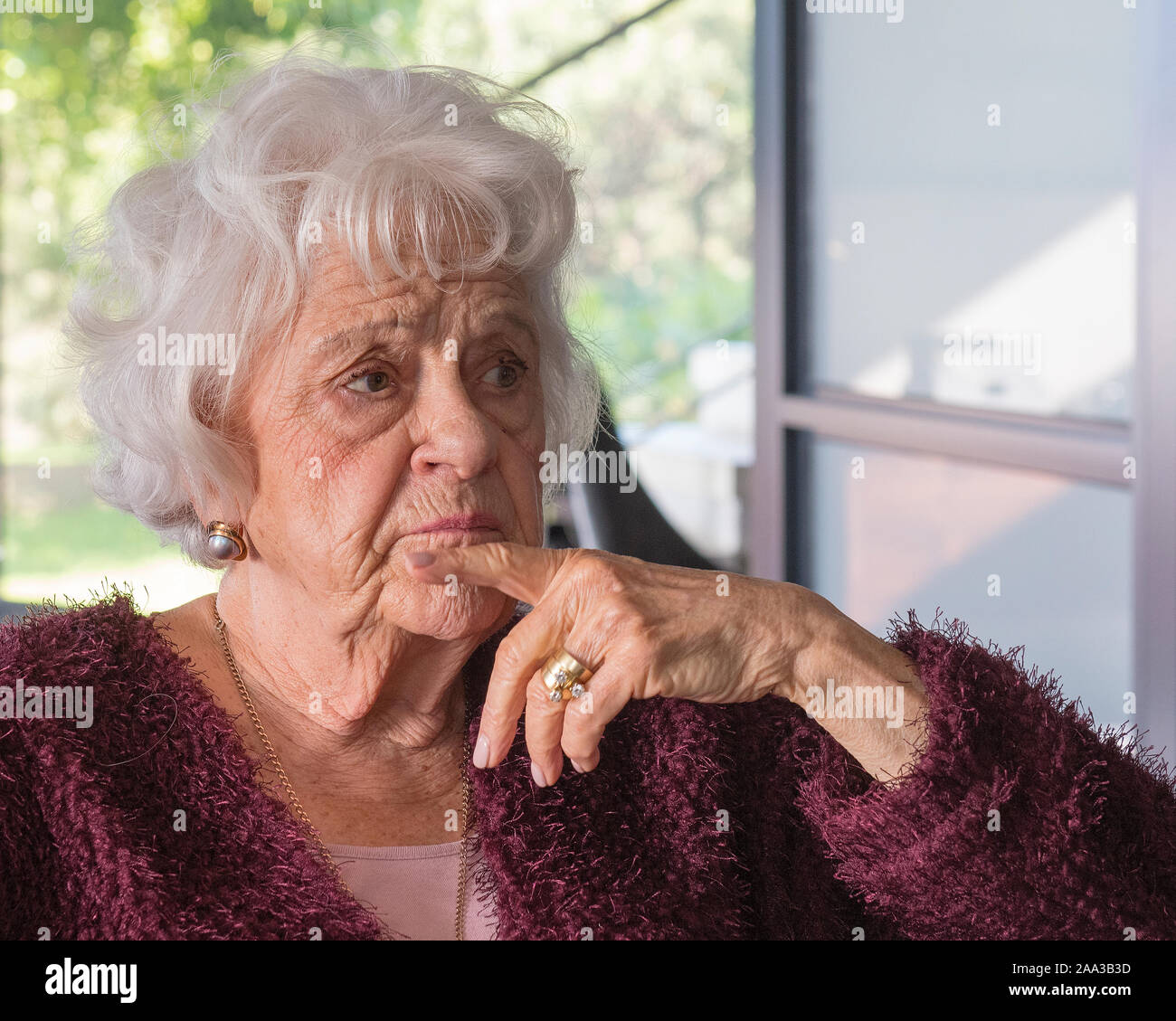 Grey woman hi-res stock photography and images - Alamy