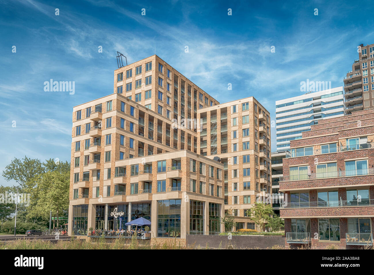 Picture of Amsterdam, De Boelelaan, The Netherlands, 08/23/2019, Modern apartments ...