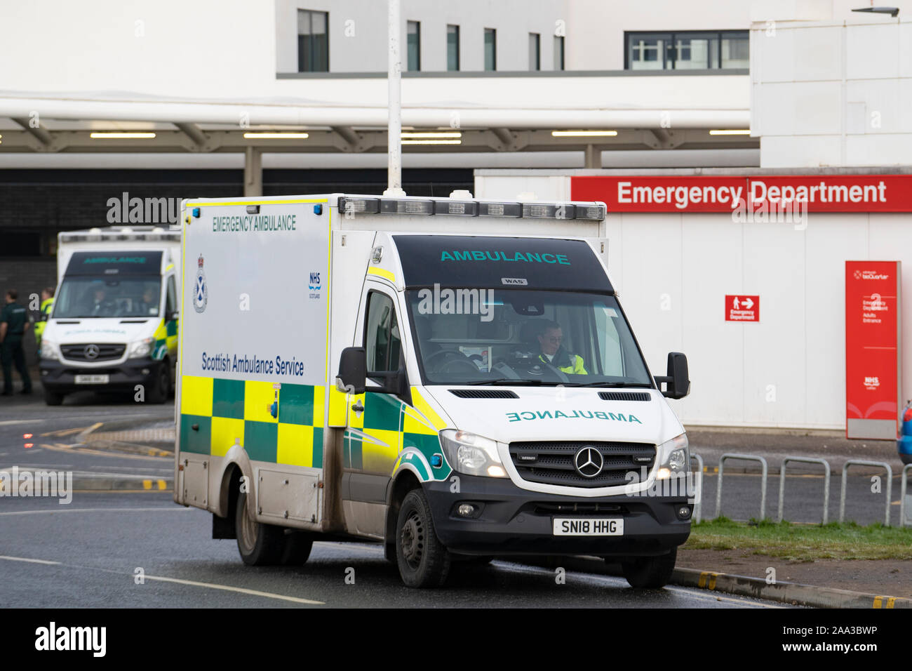 External view of Accident and Emergency Department at Edinburgh Royal Infirmary , Scotland, UK Stock Photo